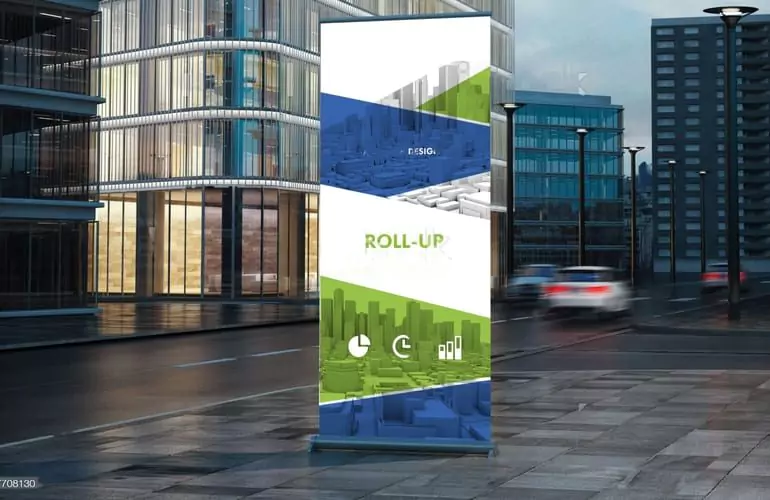 Roll up personalizado para eventos y promociones walltoprint