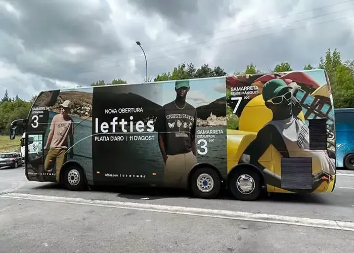 Rotulacion bus vinilo removible promocional walltoprint