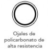 Ojales de policarbonato